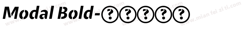 Modal Bold字体转换